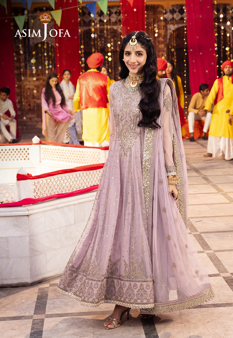 Ajcd-16 Embroidered Net 3 Pcs