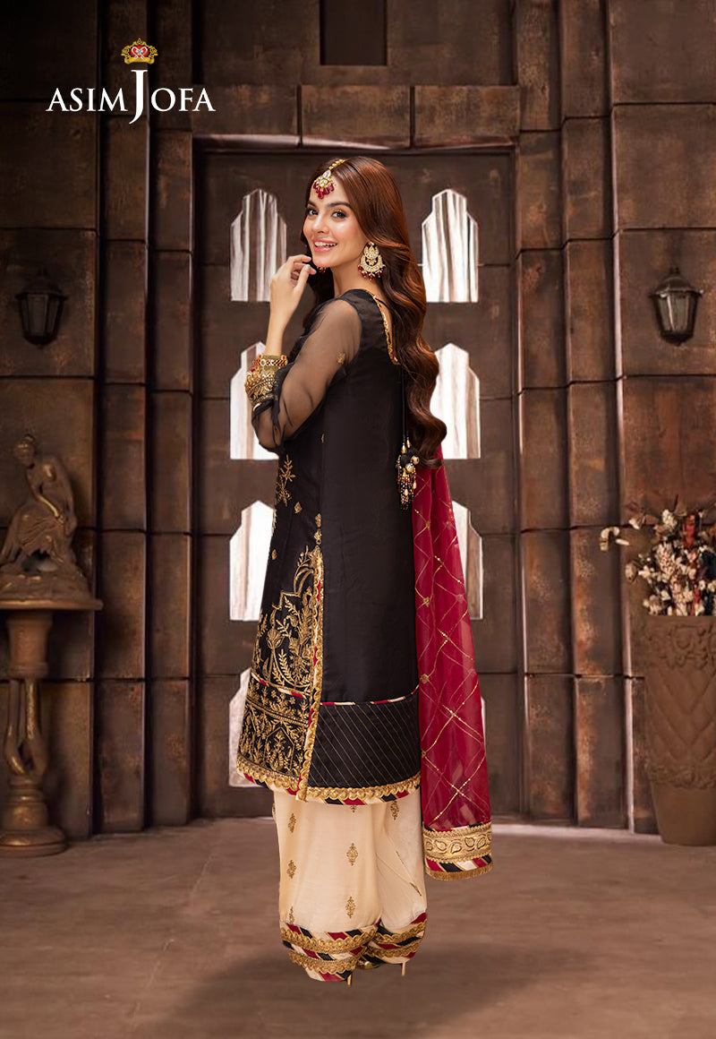 Ajlso-12 Unstitched 3 Pcs Shirt Dupatta Trouser