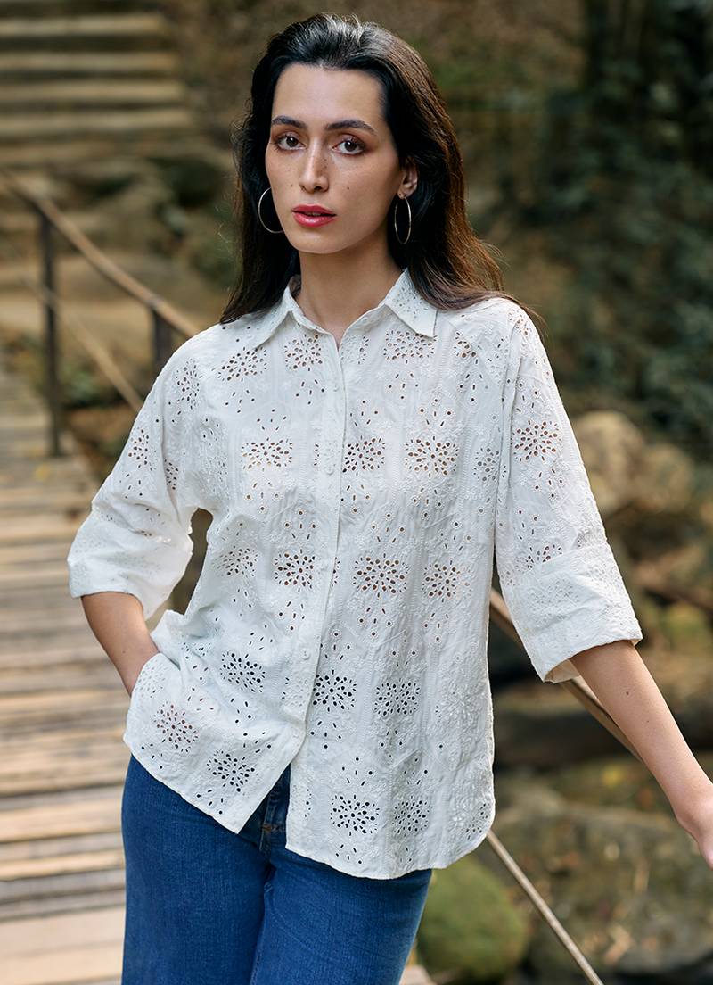 Ivory Charm - Short Shirt