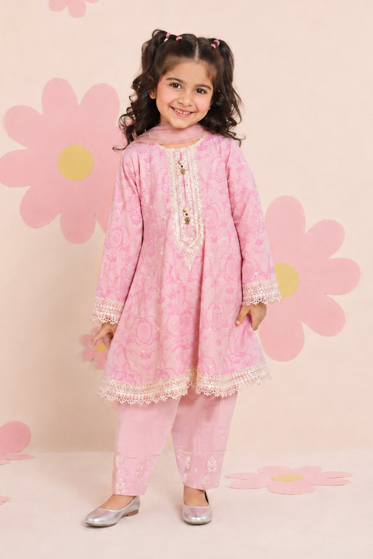 3 Piece Embroidered Lawn Suit