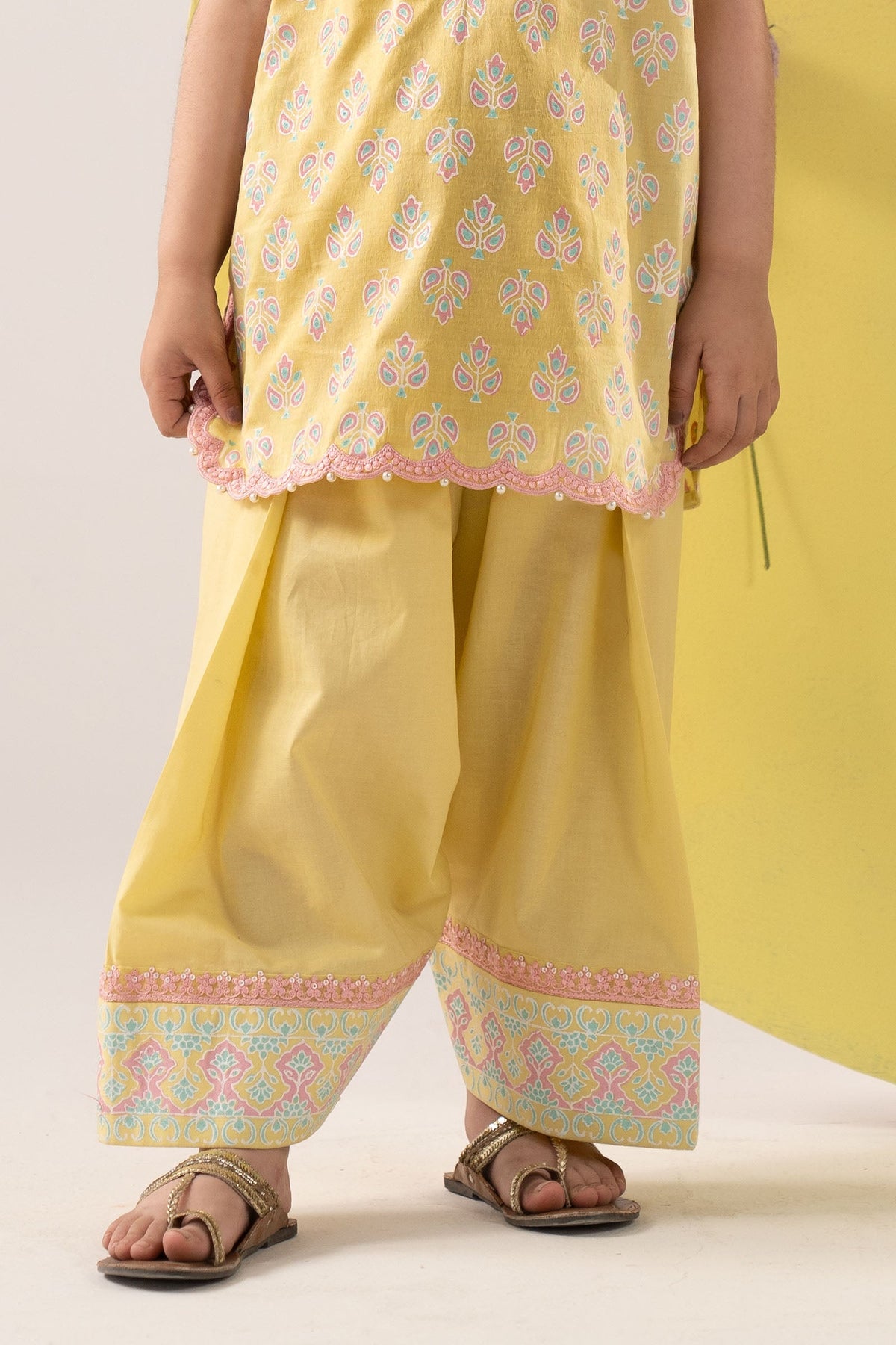 2 Piece Embroidered Dobby Lawn Suit