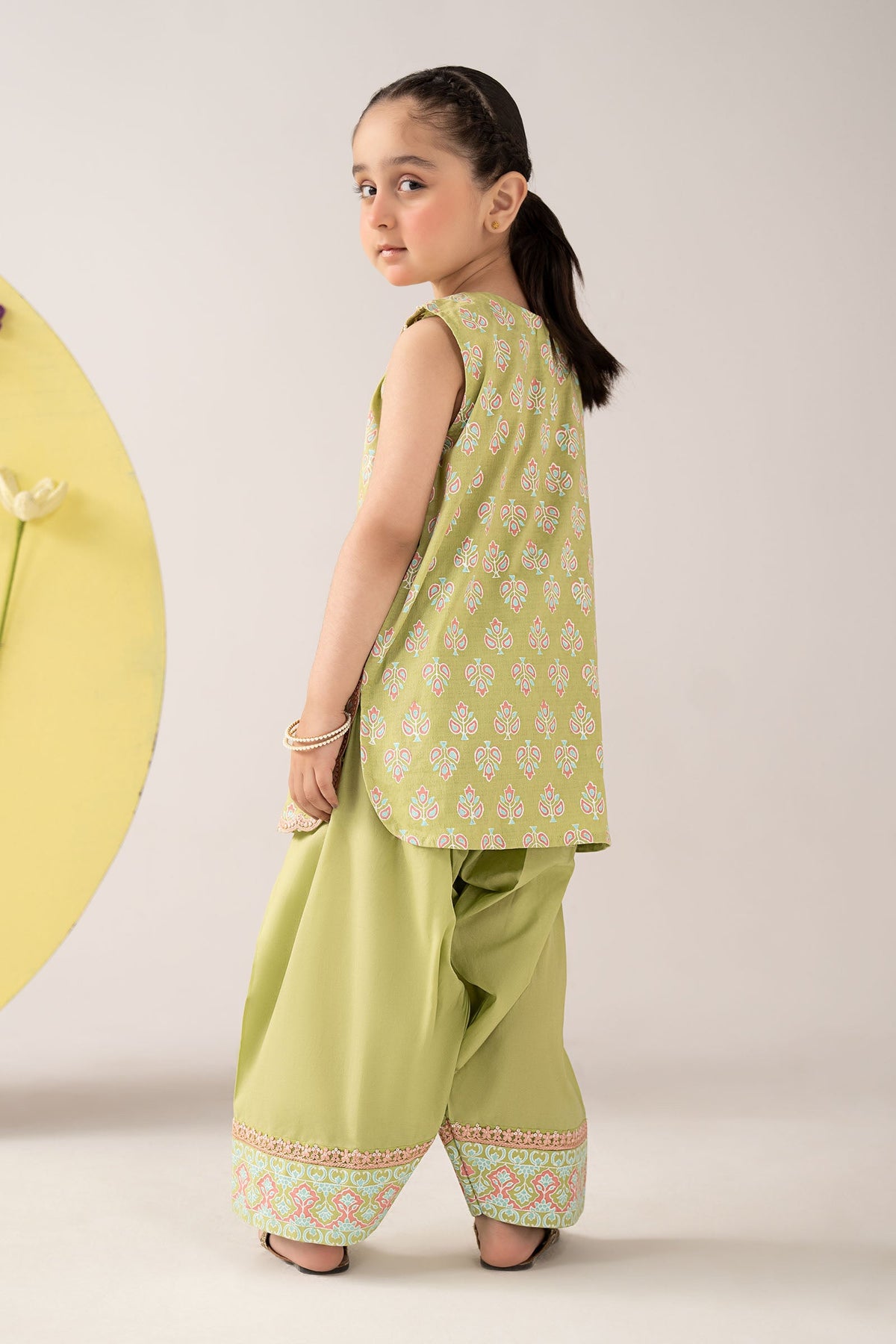 2 Piece Embroidered Dobby Lawn Suit