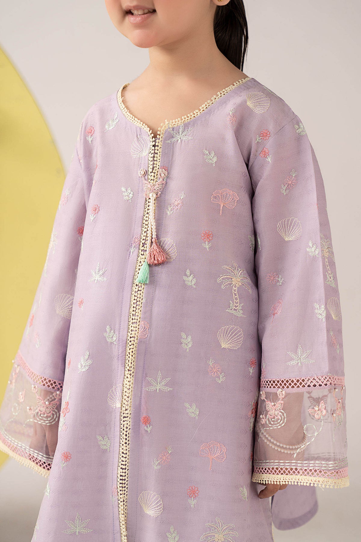 2 Piece Embroidered Dobby Lawn Suit