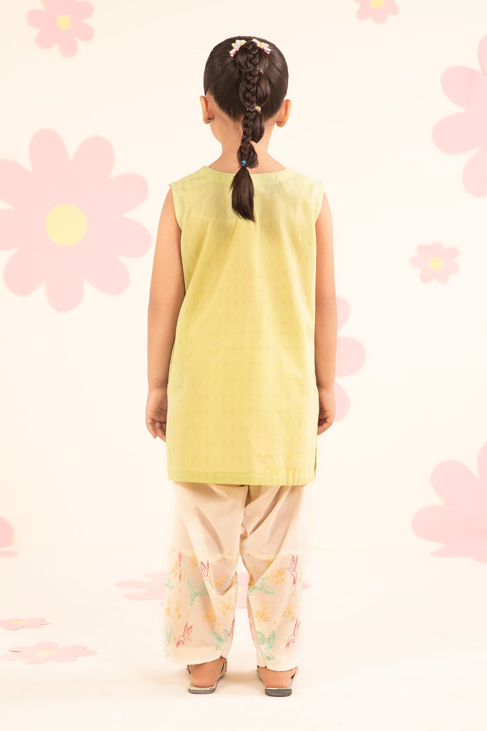 2 Piece Embroidered Dobby Lawn Suit