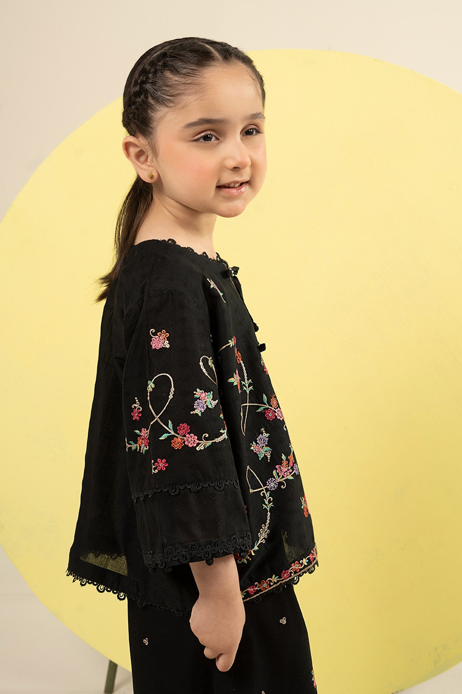 2 Piece Embroidered Dobby Lawn Suit