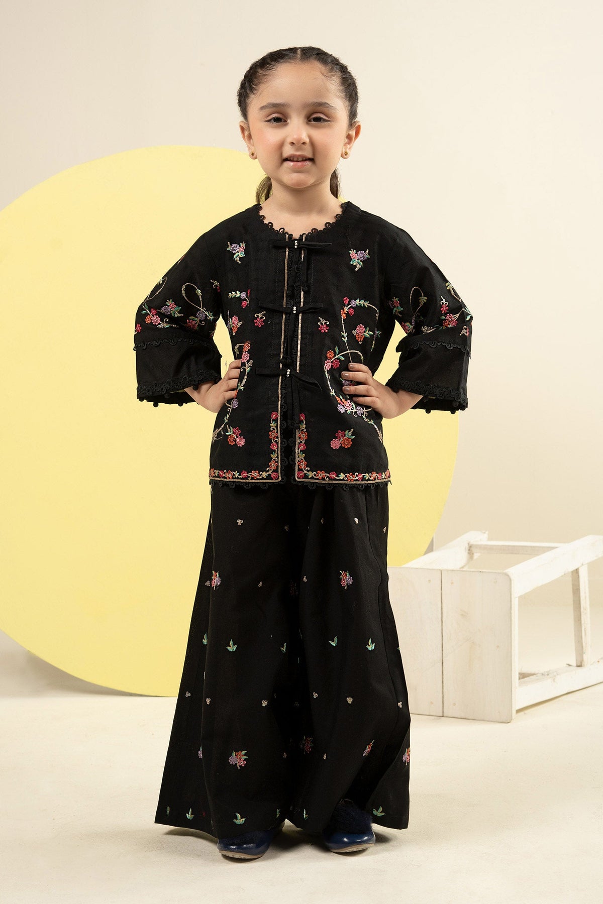 2 Piece Embroidered Dobby Lawn Suit