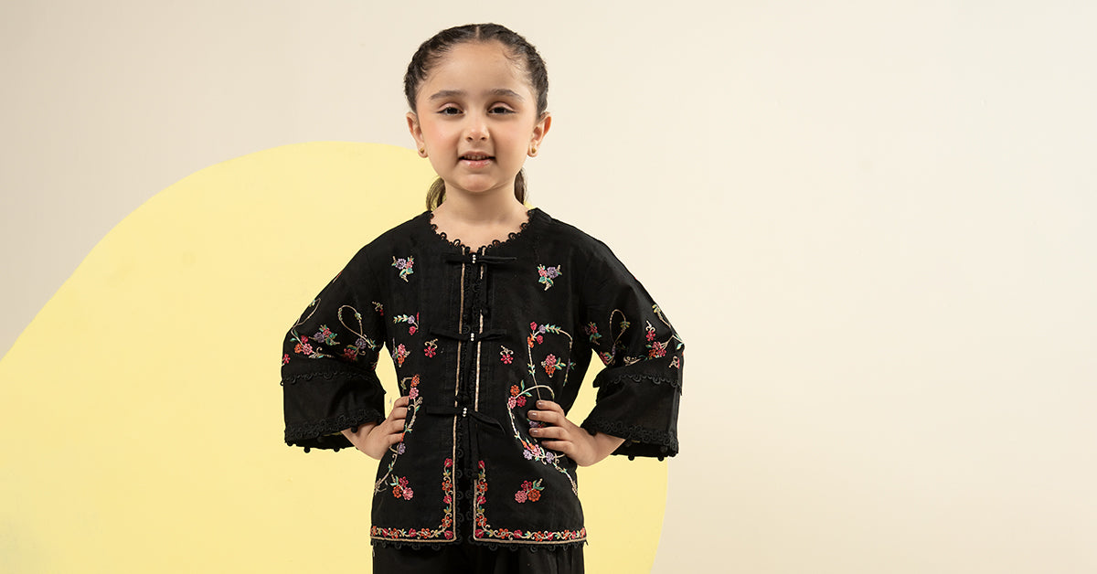2 Piece Embroidered Dobby Lawn Suit