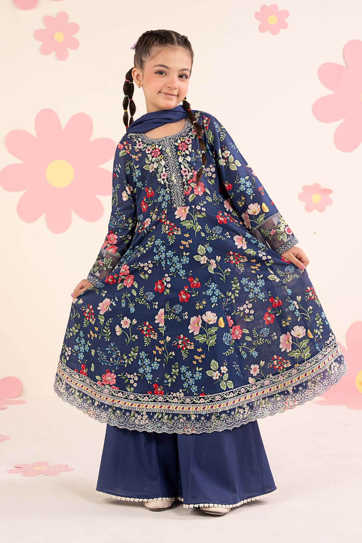 3 Piece Embroidered Lawn Suit