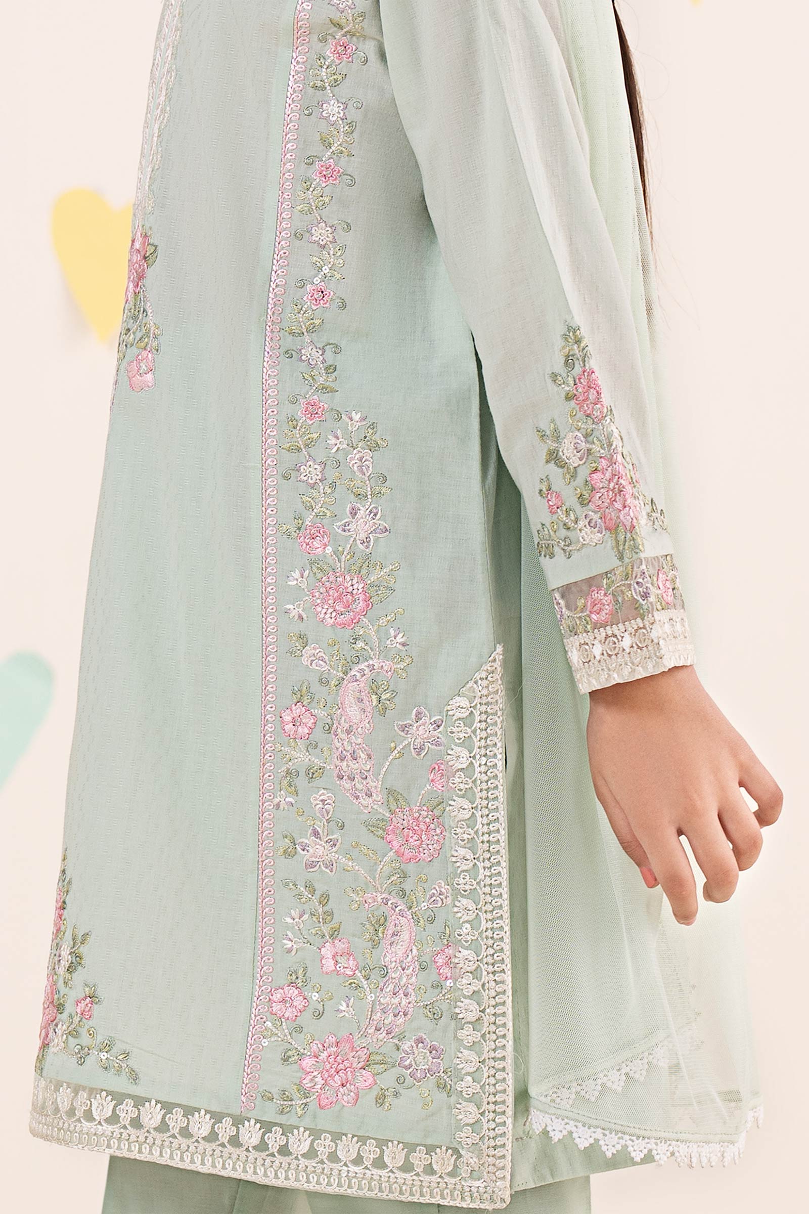 3 Piece Embroidered Dobby Lawn Suit