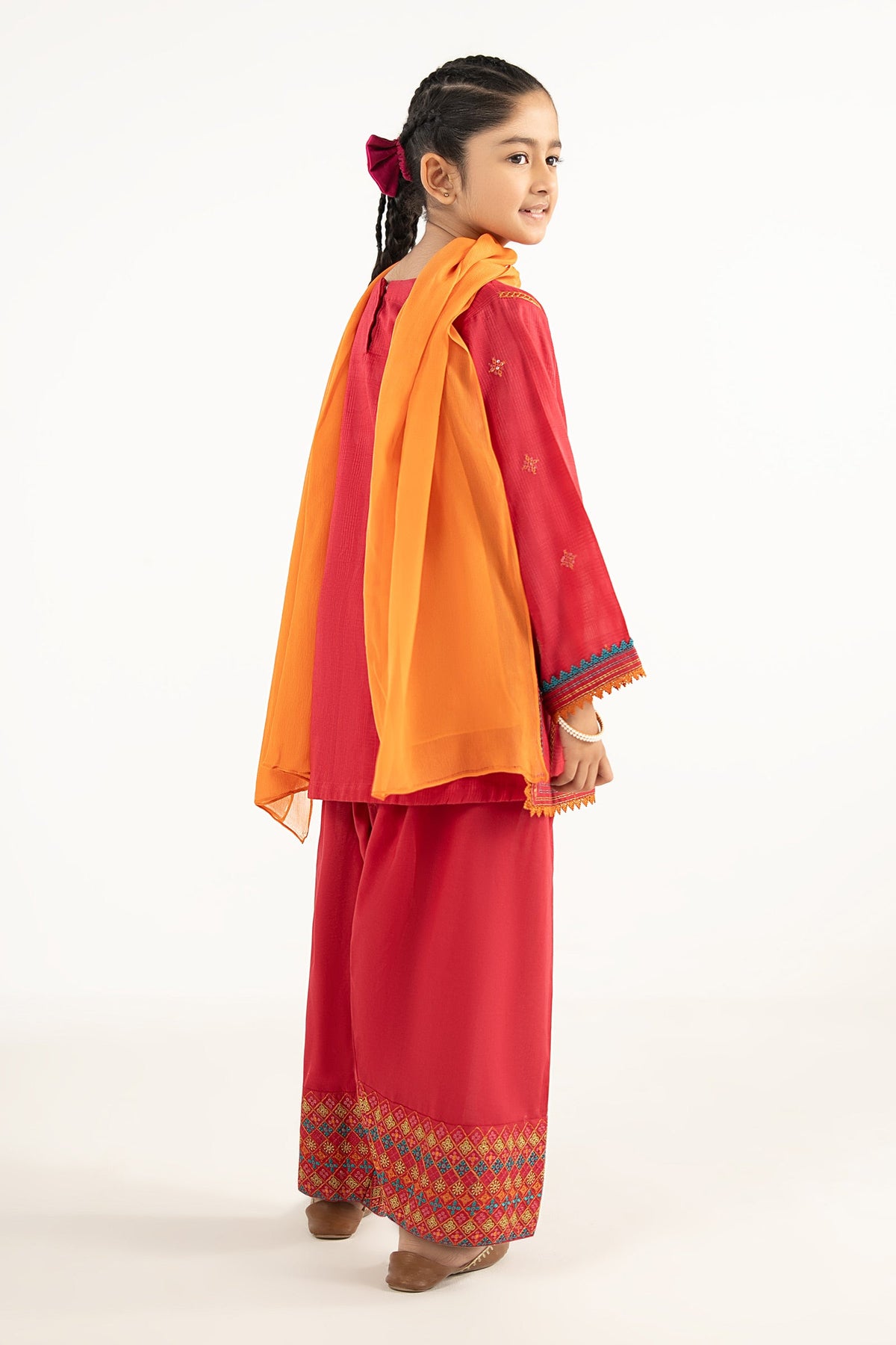 3 Piece Embroidered Cotton Suit