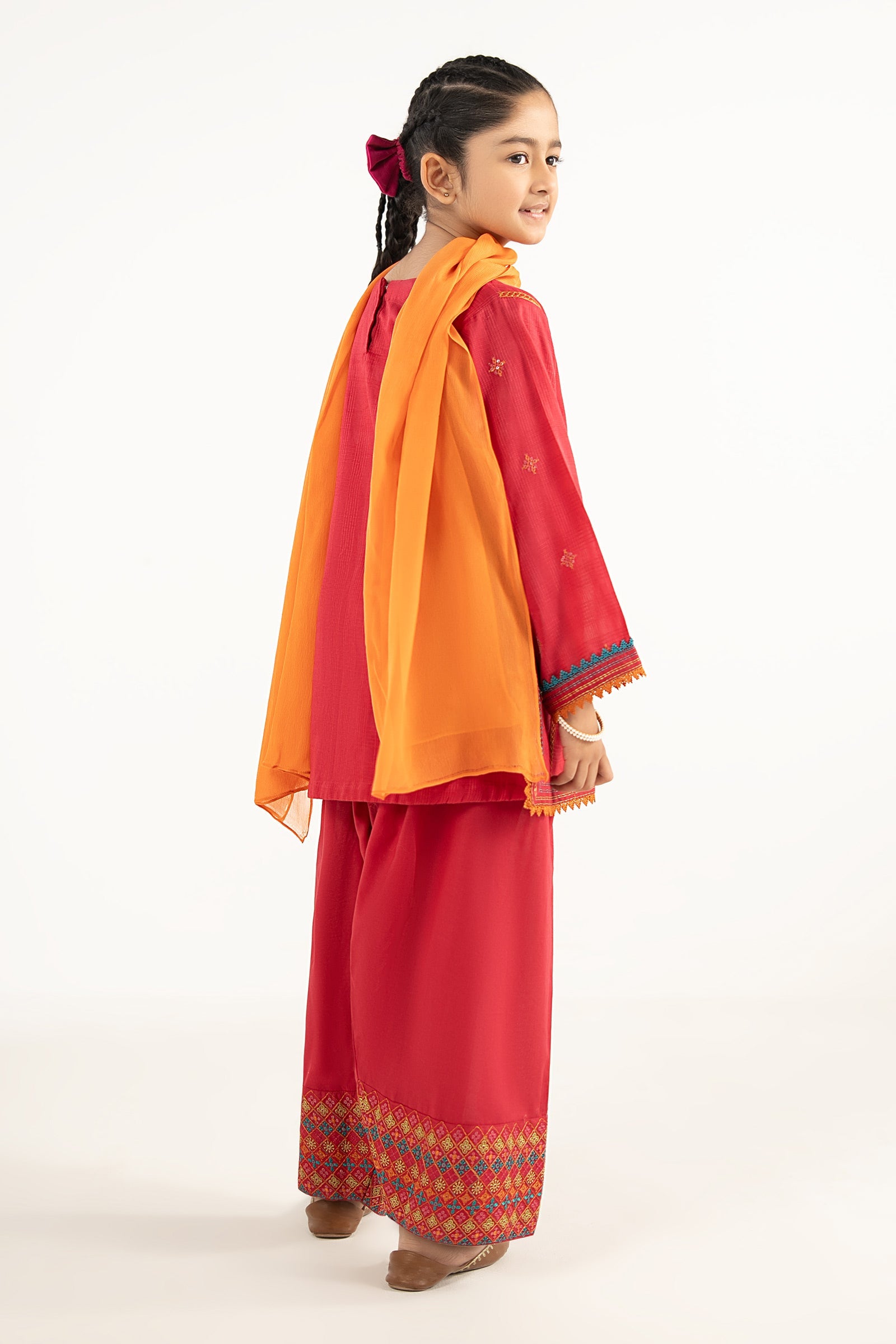 3 Piece Embroidered Cotton Suit