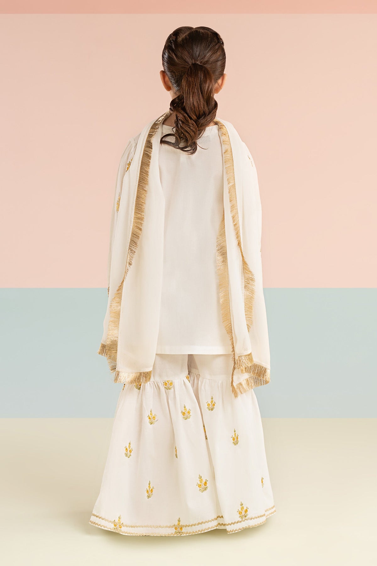 3 Piece Embroidered Dobby Lawn Suit