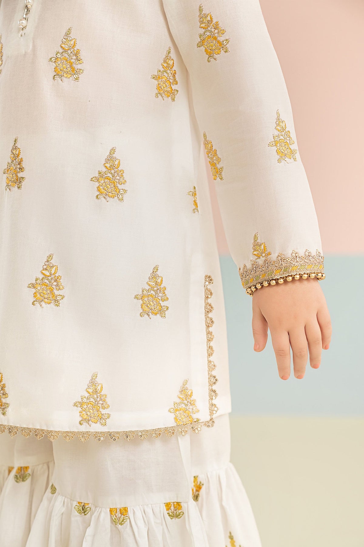 3 Piece Embroidered Dobby Lawn Suit