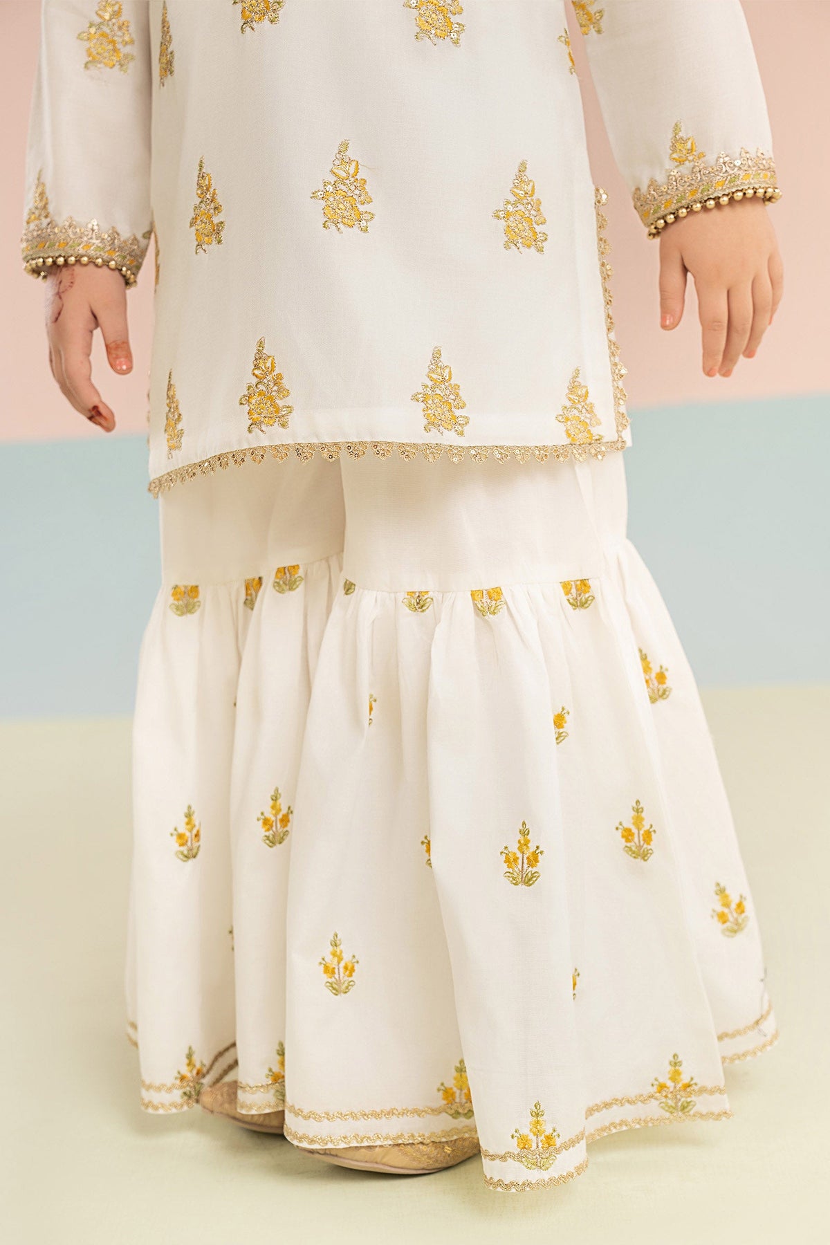 3 Piece Embroidered Dobby Lawn Suit