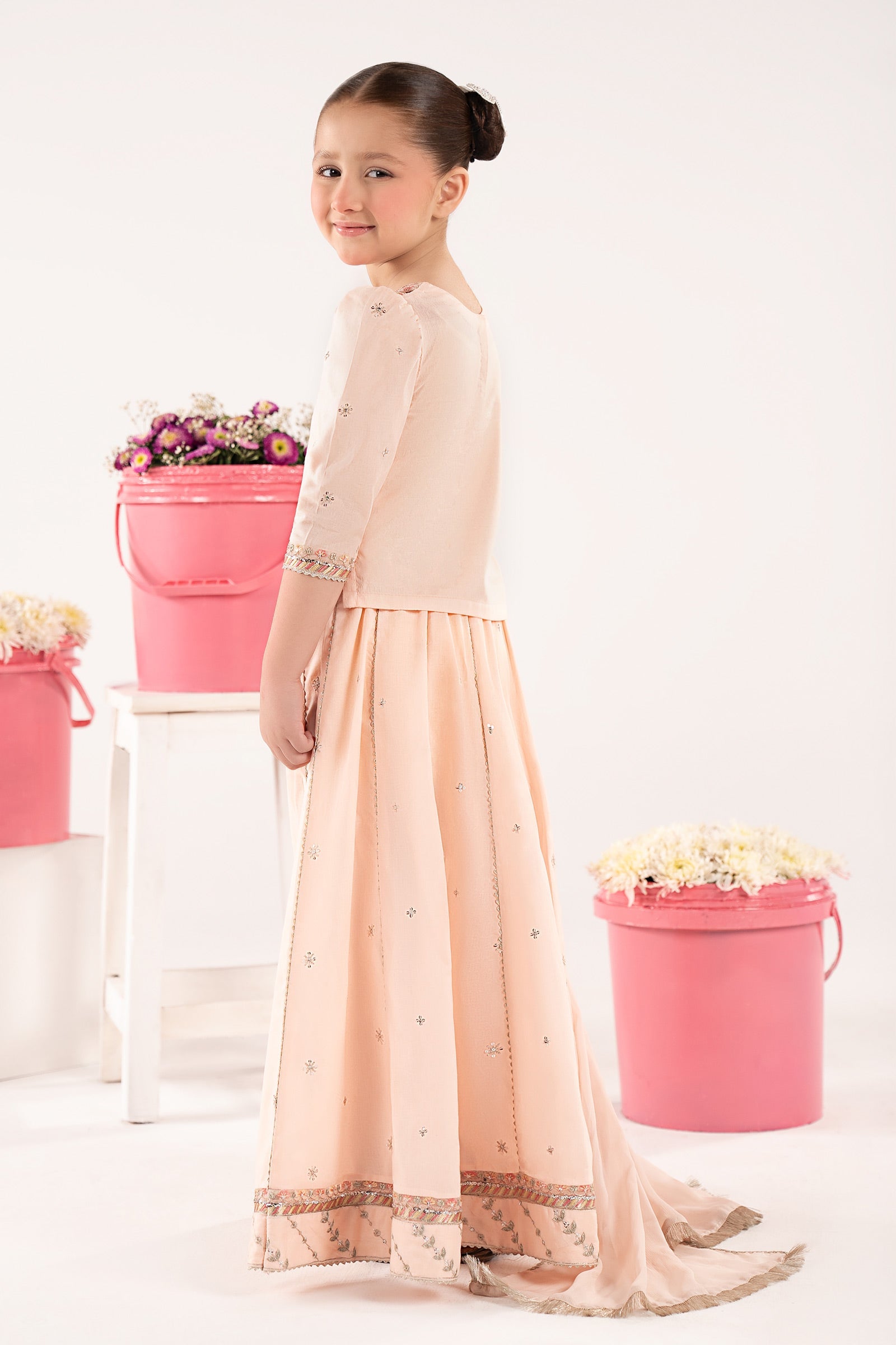 3 Piece Embroidered Dobby Lawn Suit