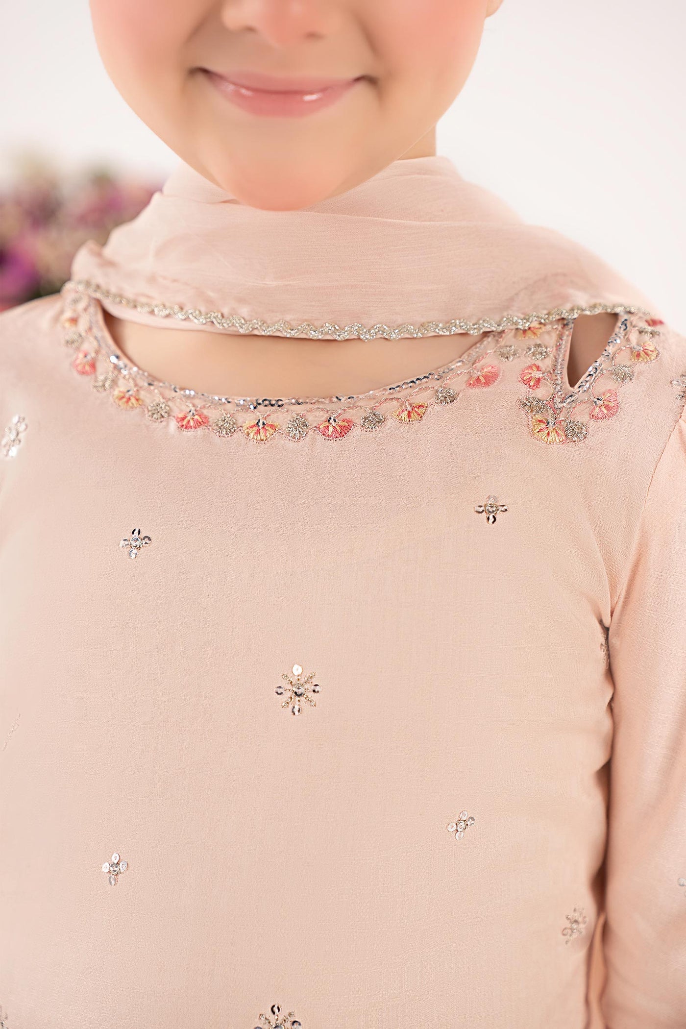 3 Piece Embroidered Dobby Lawn Suit