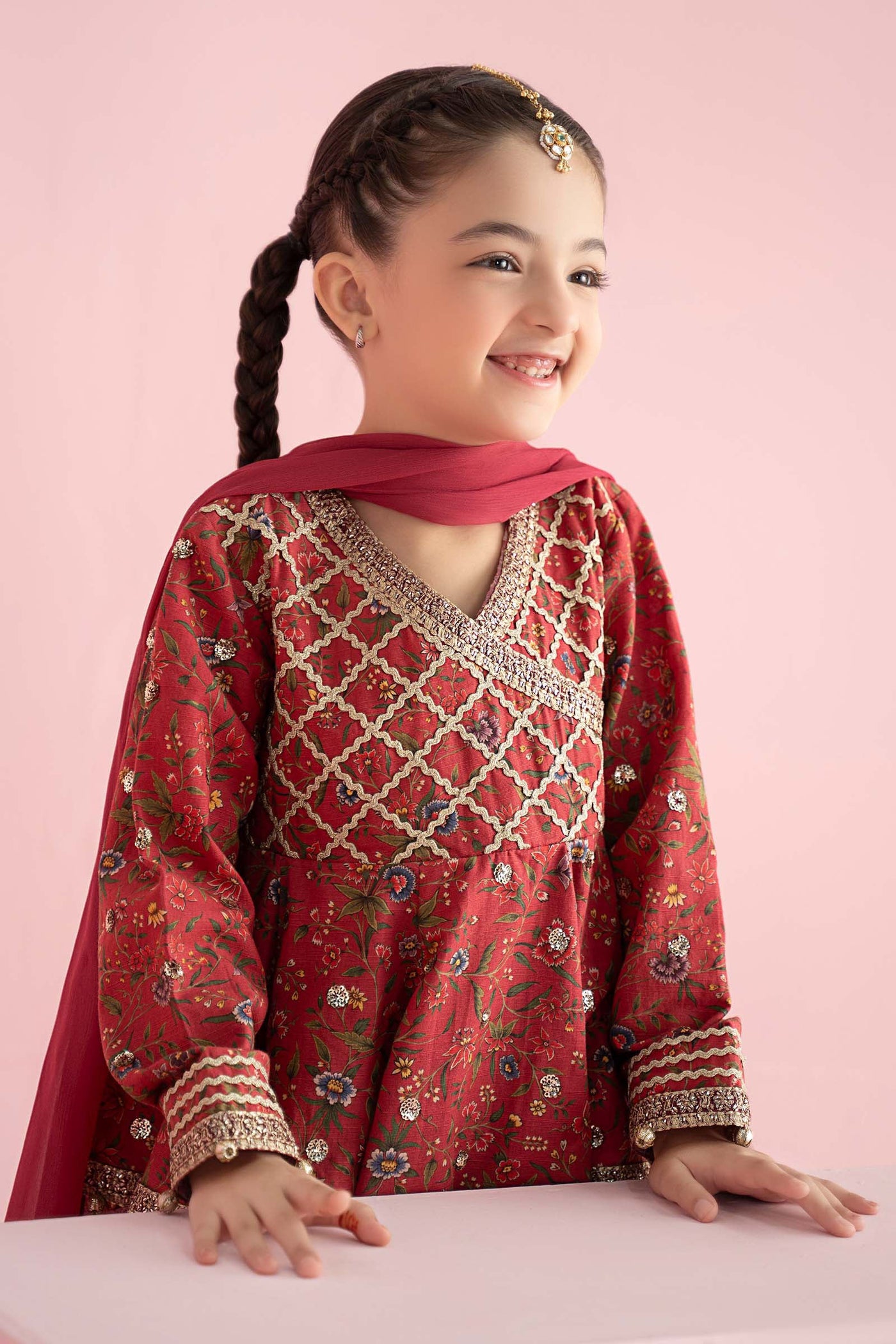 3 Piece Embroidered Khaddar Suit