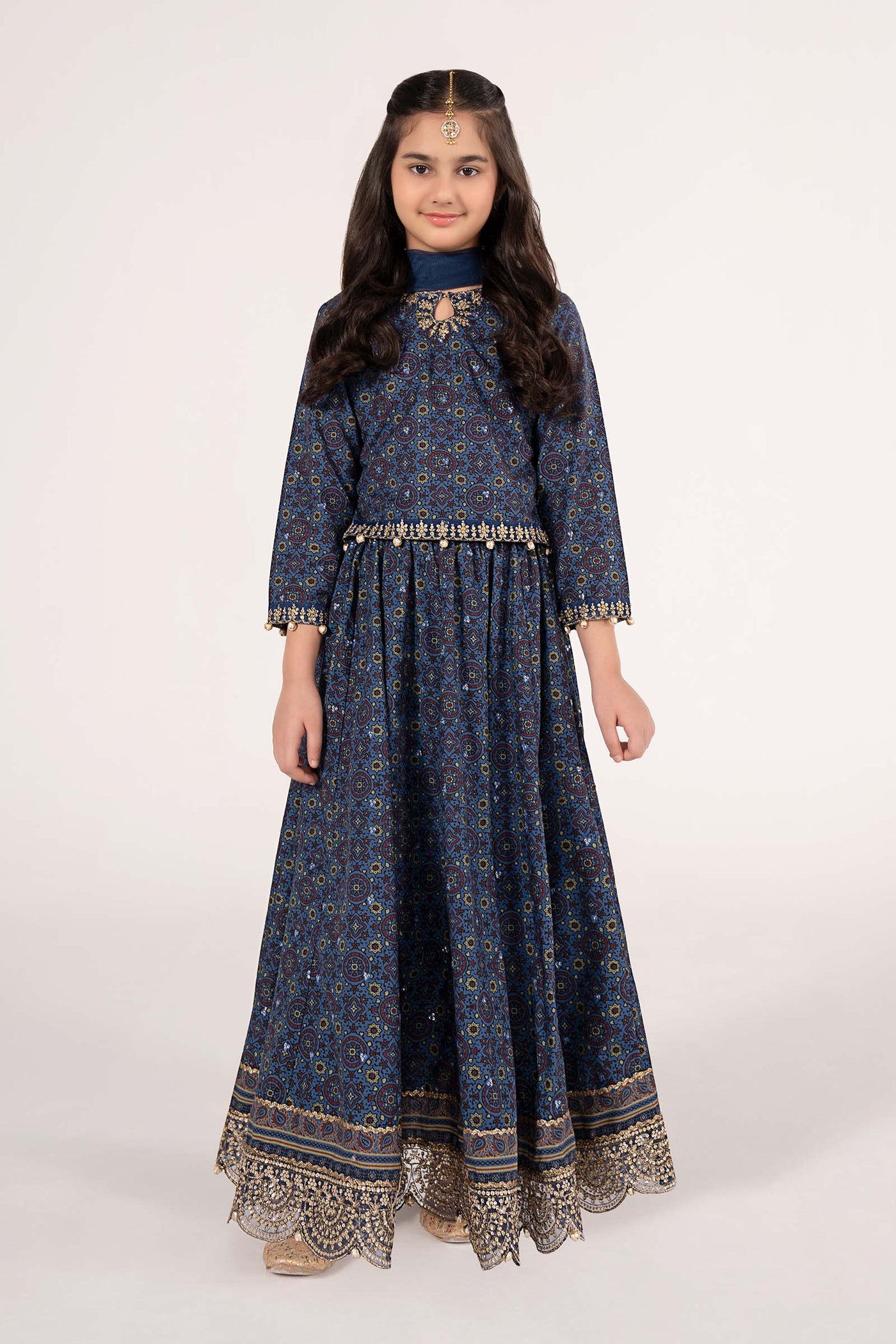 3 Piece Embroidered Slub Khaddar Suit