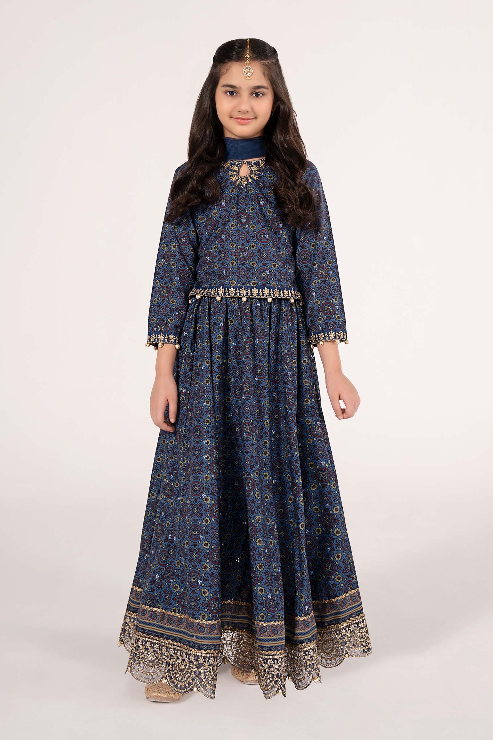 3 Piece Embroidered Slub Khaddar Suit