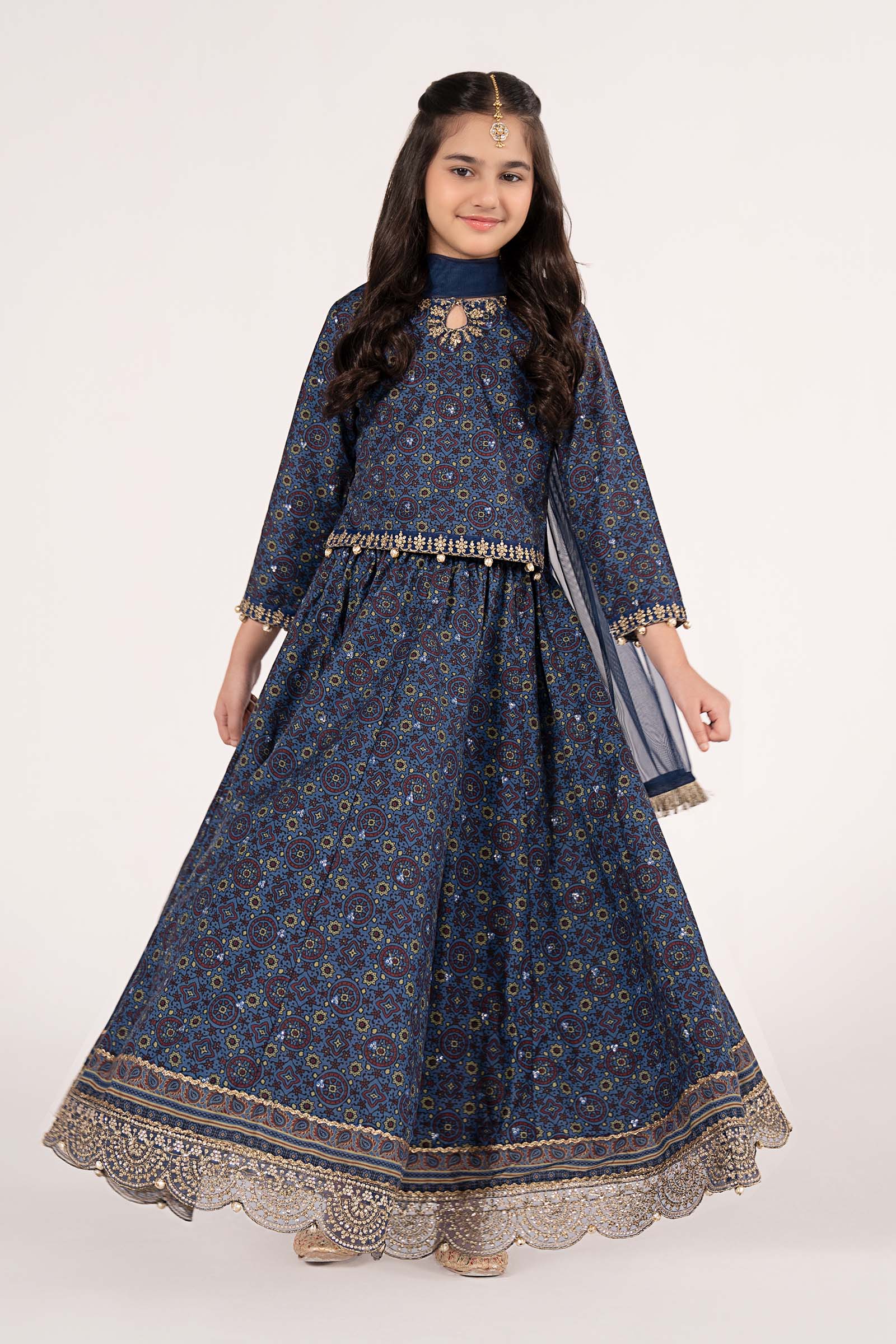 3 Piece Embroidered Slub Khaddar Suit