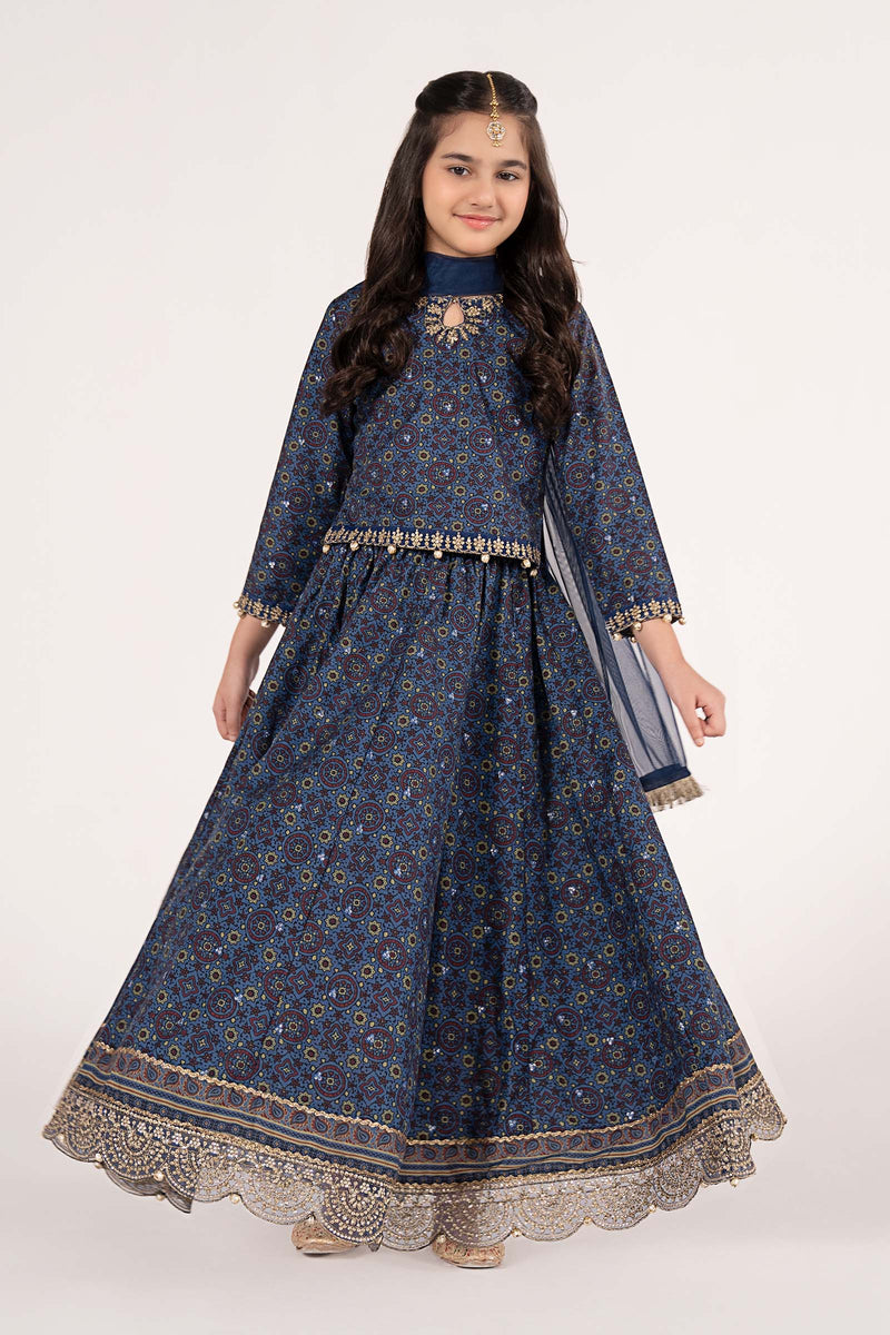 3 Piece Embroidered Slub Khaddar Suit