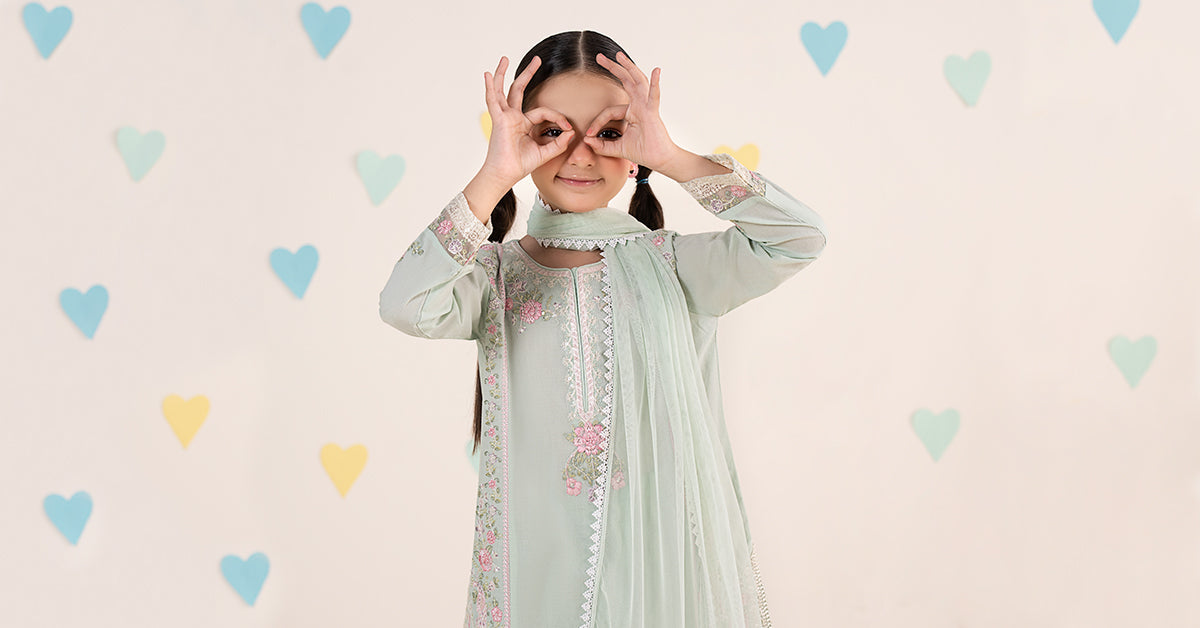 3 Piece Embroidered Dobby Lawn Suit