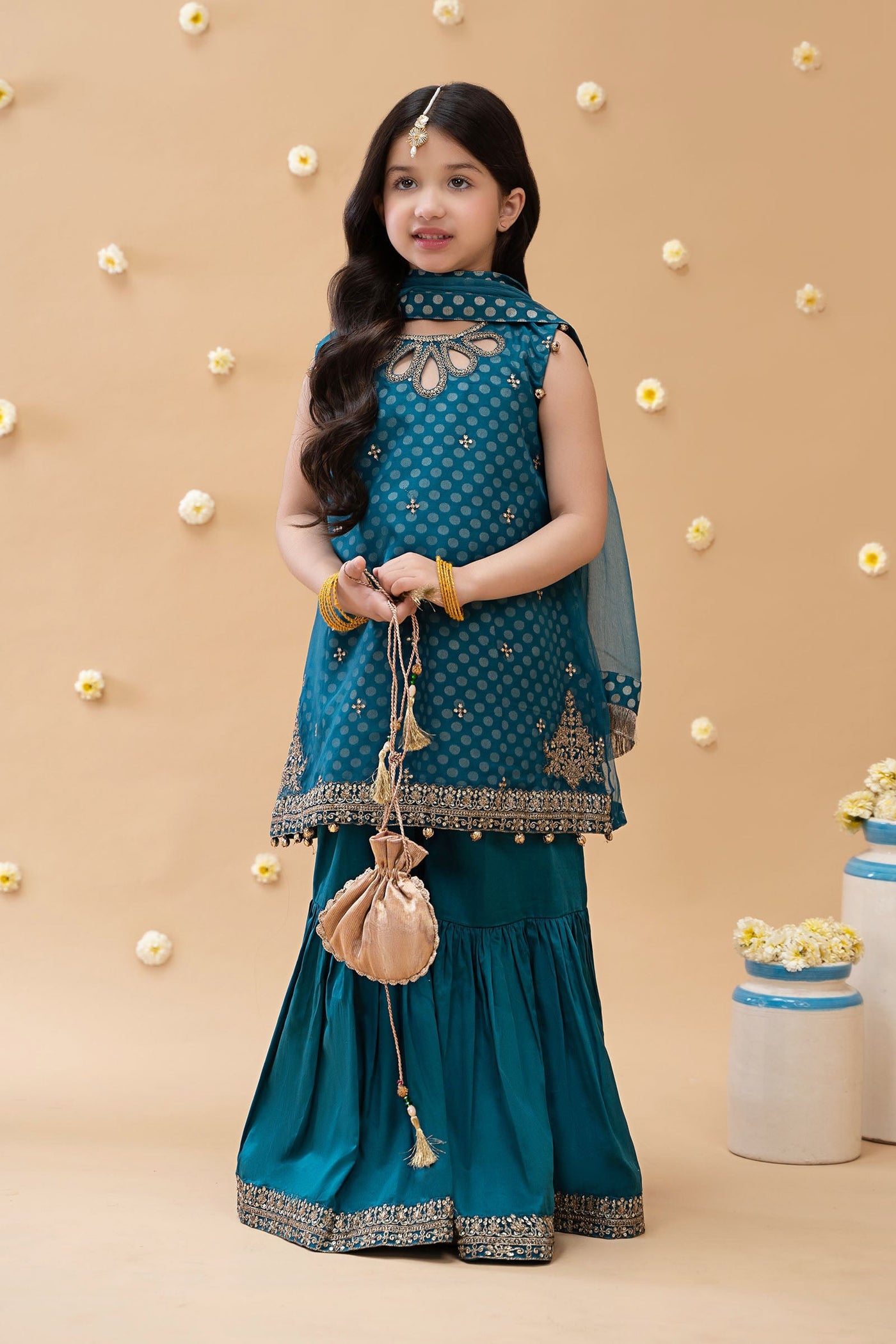 3 Piece Embroidered Suit