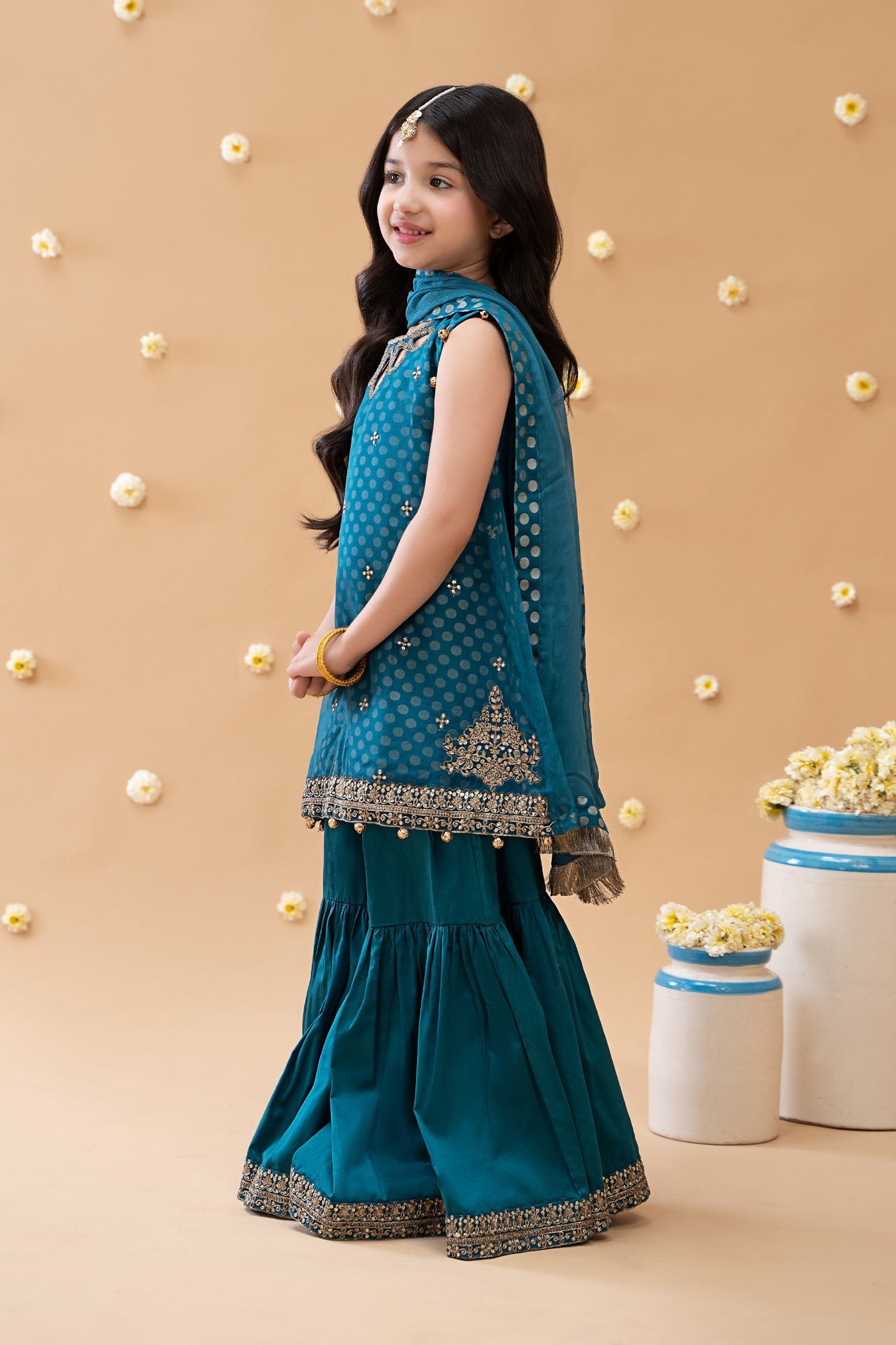 3 Piece Embroidered Suit