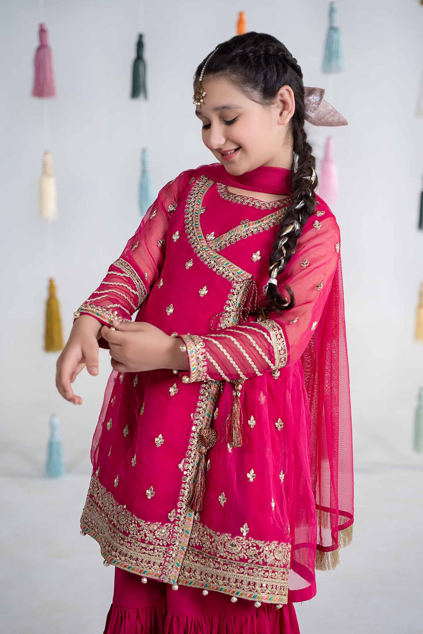 3 Piece Embroidered Organza Suit