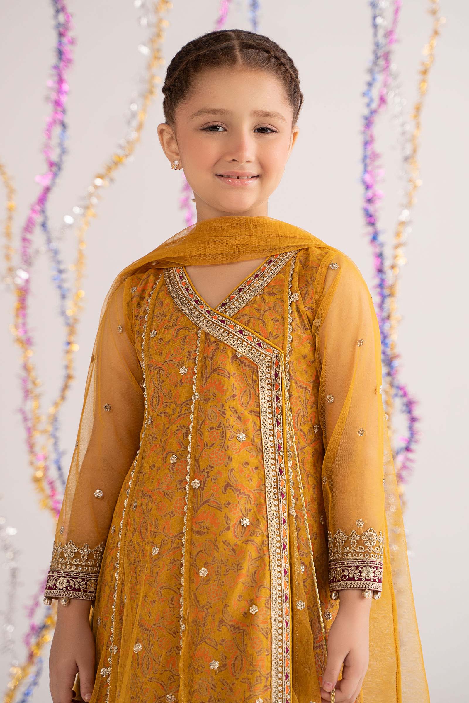 3 Piece Embroidered Net Suit
