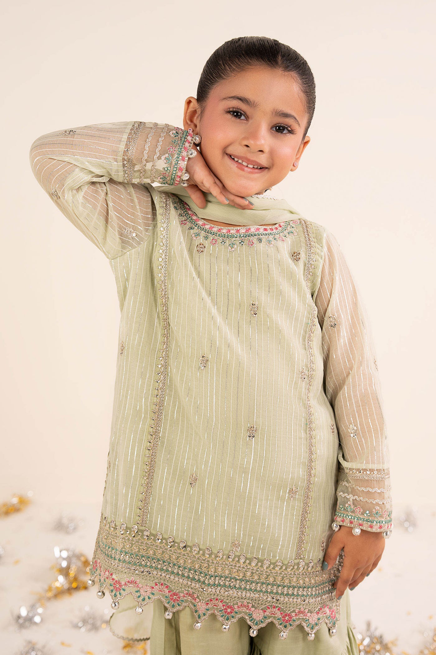 3 Piece Embroidered Yarn Dyed Suit