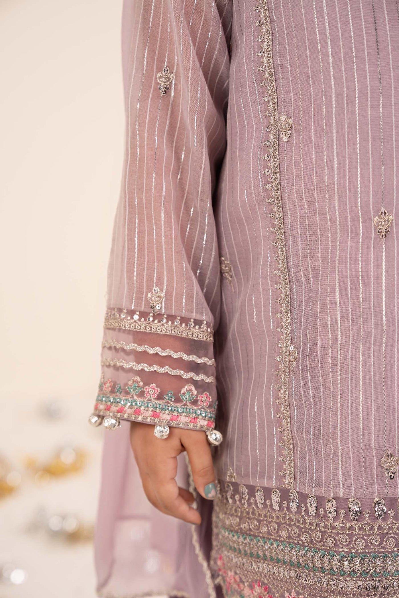 3 Piece Embroidered Yarn Dyed Suit