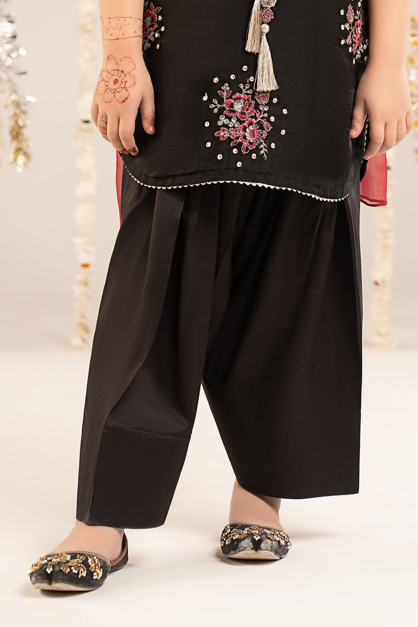 3 Piece Embroidered Organza Suit