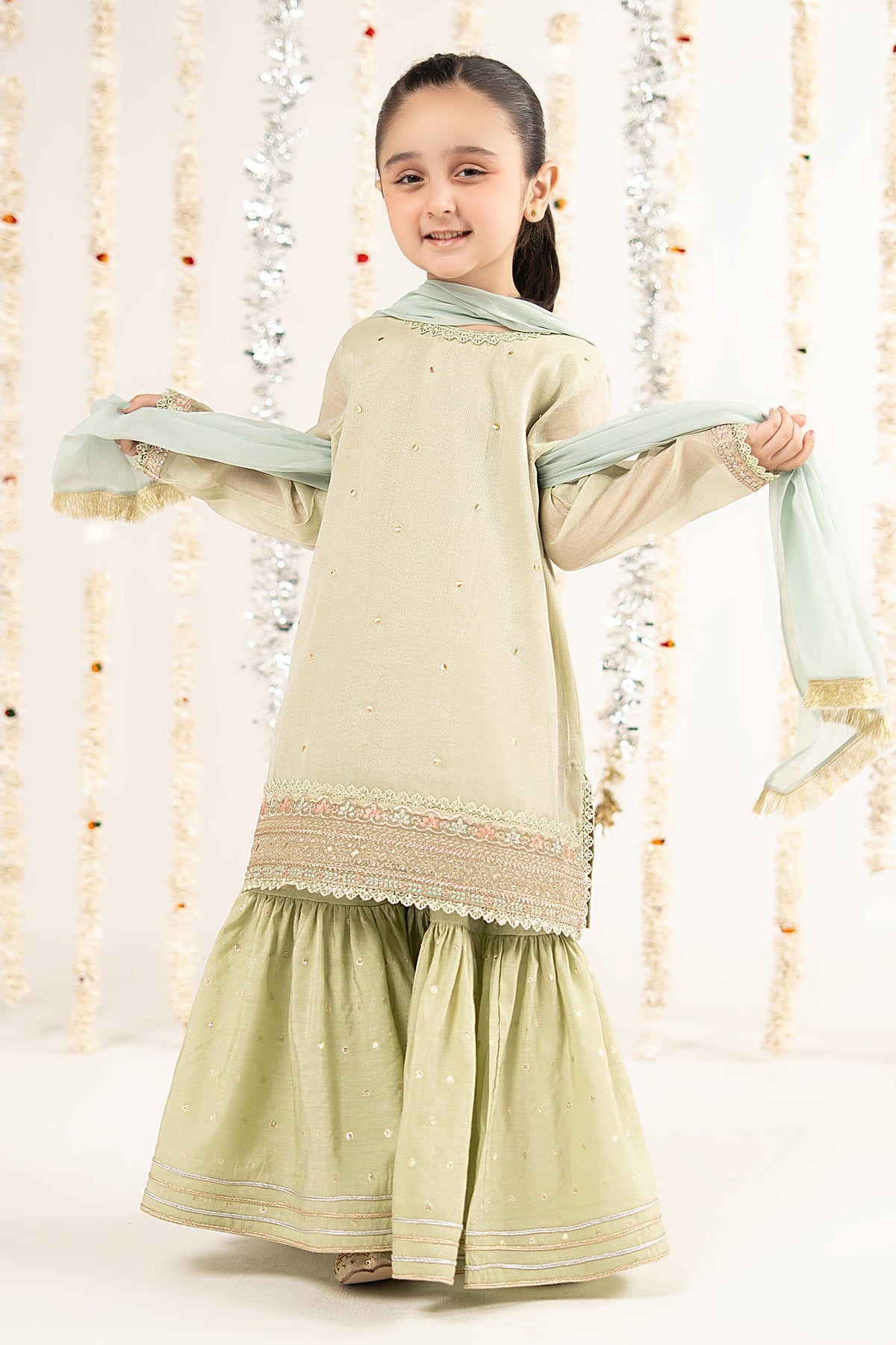 3 Piece Embroidered Masoori Yarn Dyed Suit