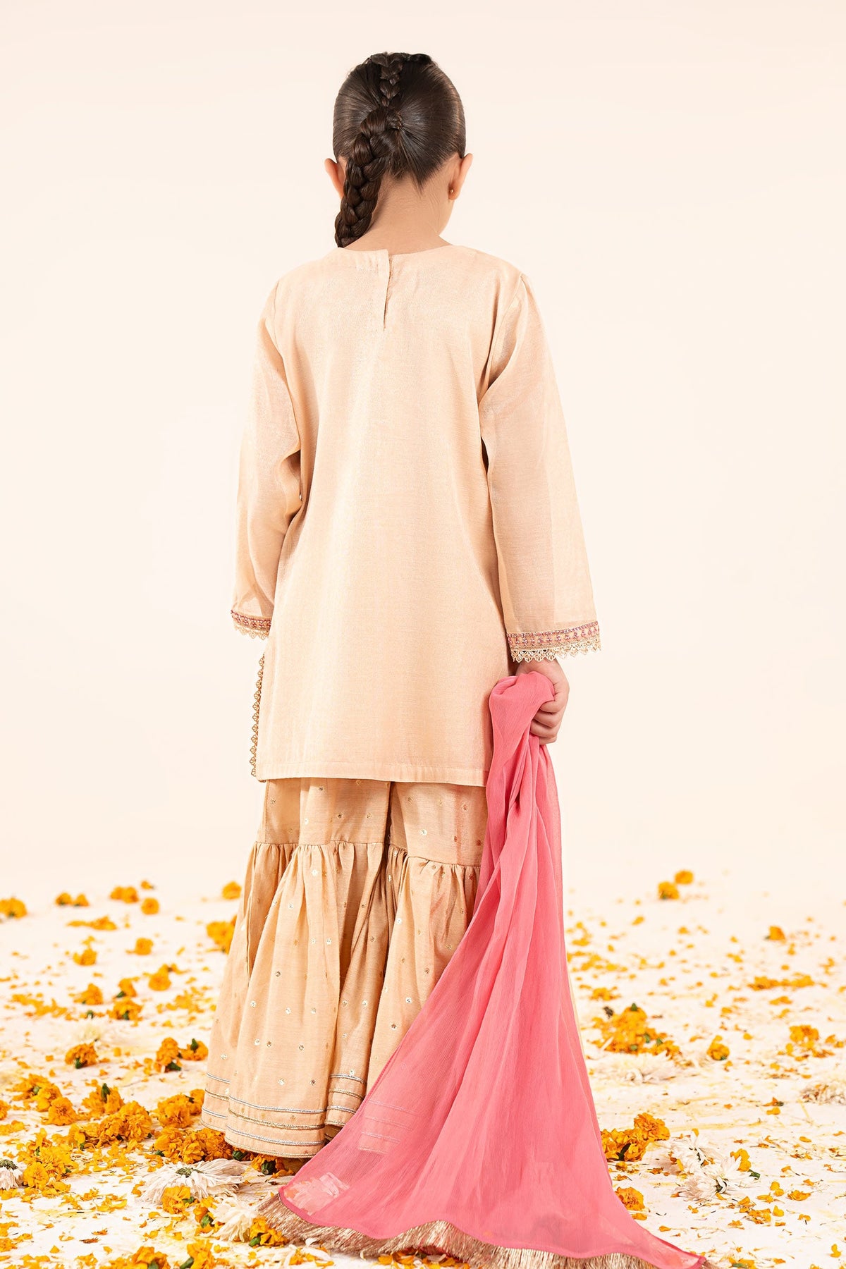 3 Piece Embroidered Masoori Yarn Dyed Suit