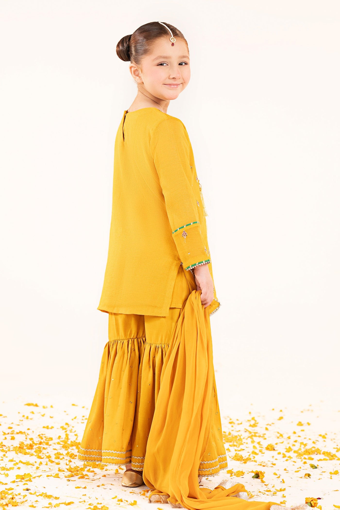 3 Piece Embroidered Cotton Net Suit
