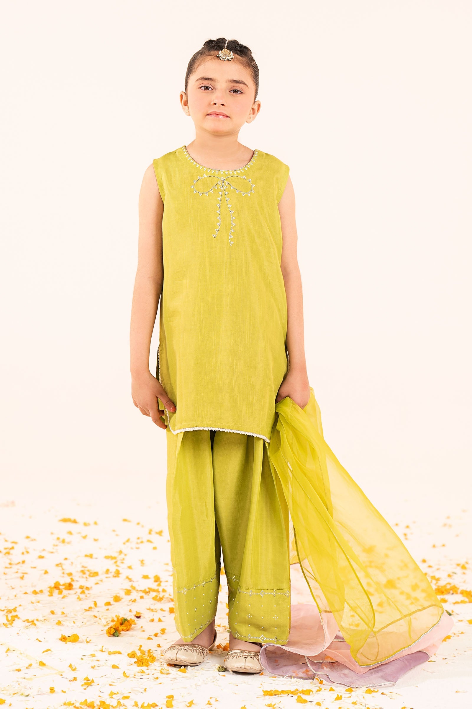 Suit Yellow Pink MKD-EF23-19