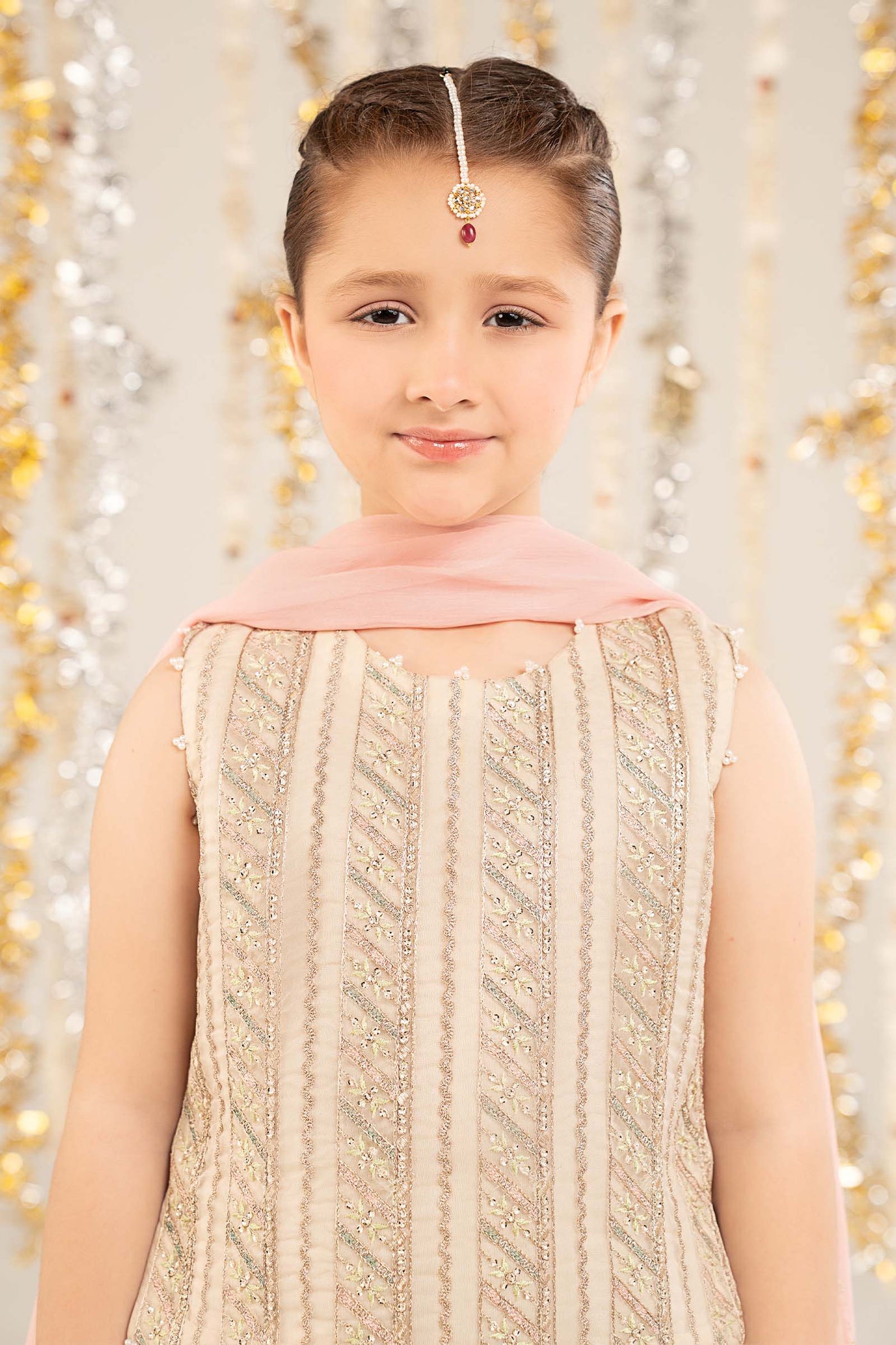 3 Piece Embroidered Organza Suit