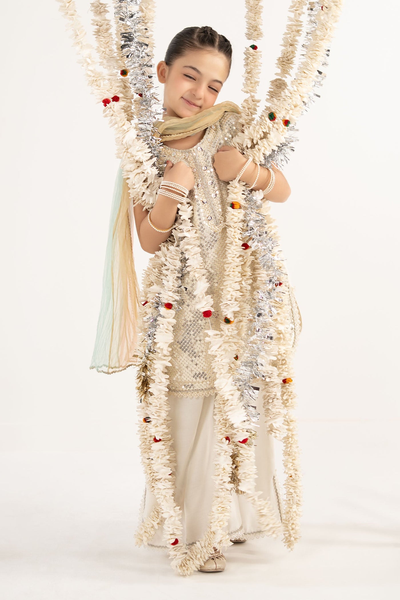 3 Piece Embroidered Chiffon Suit