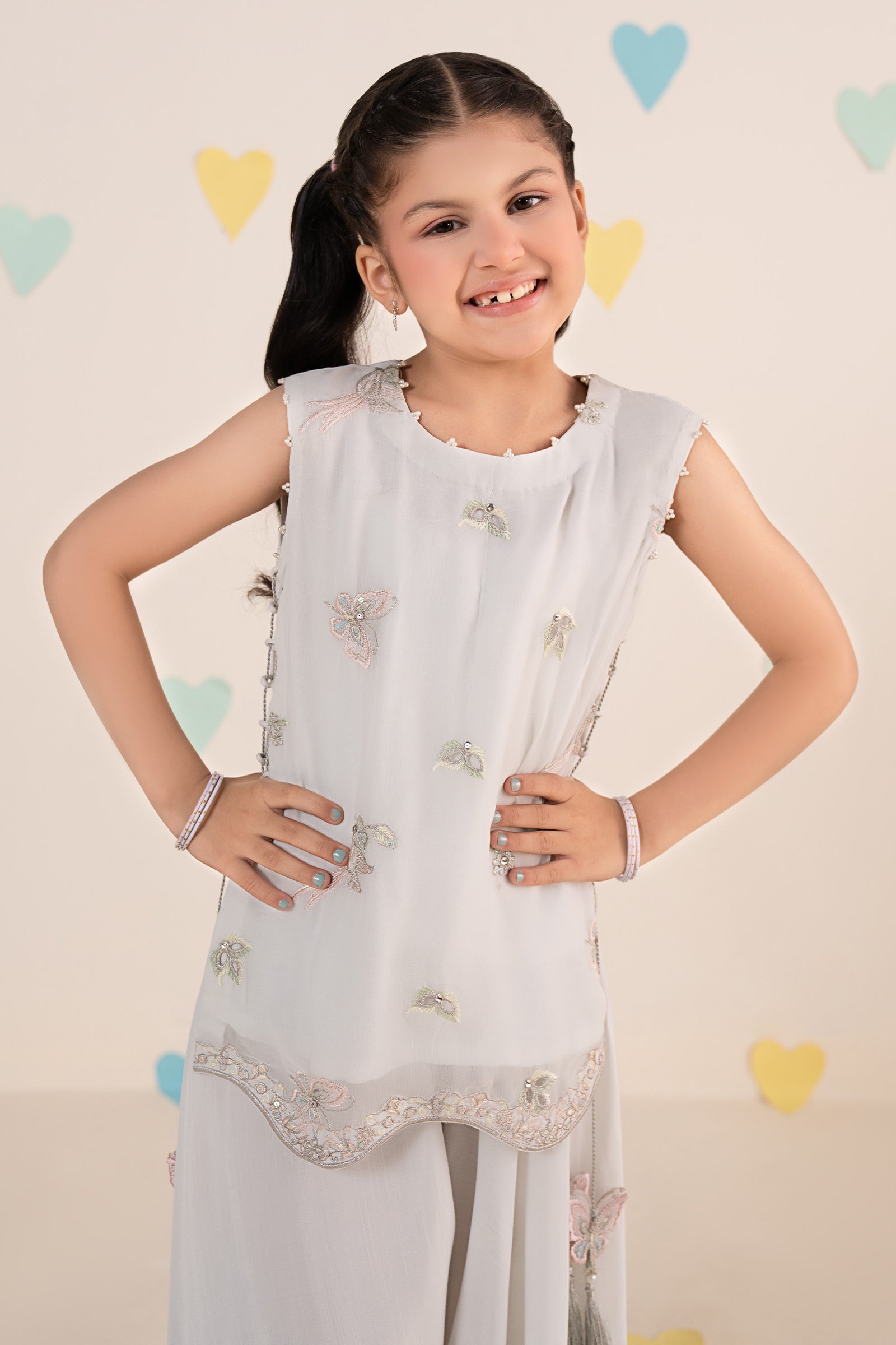 Embroidered Light Khaddar Shirt