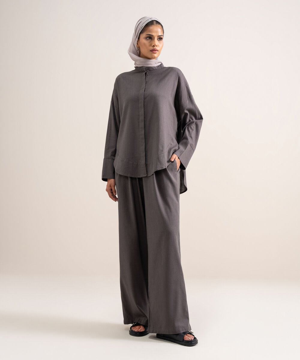 Loose-Fit  Pleated Pants MODBTM26V703