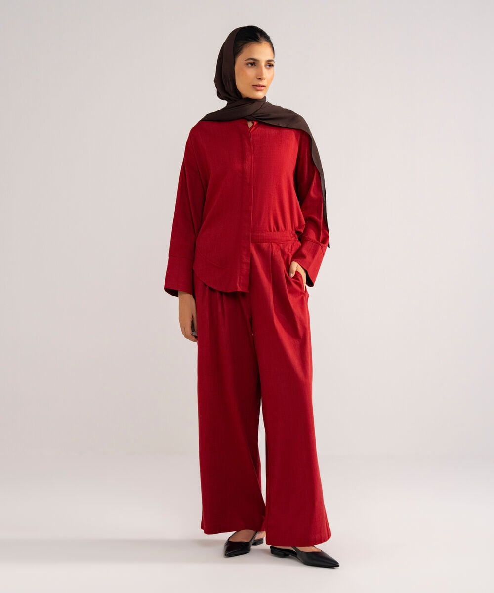 Loose-Fit  Pleated Pants MODBTM26V704