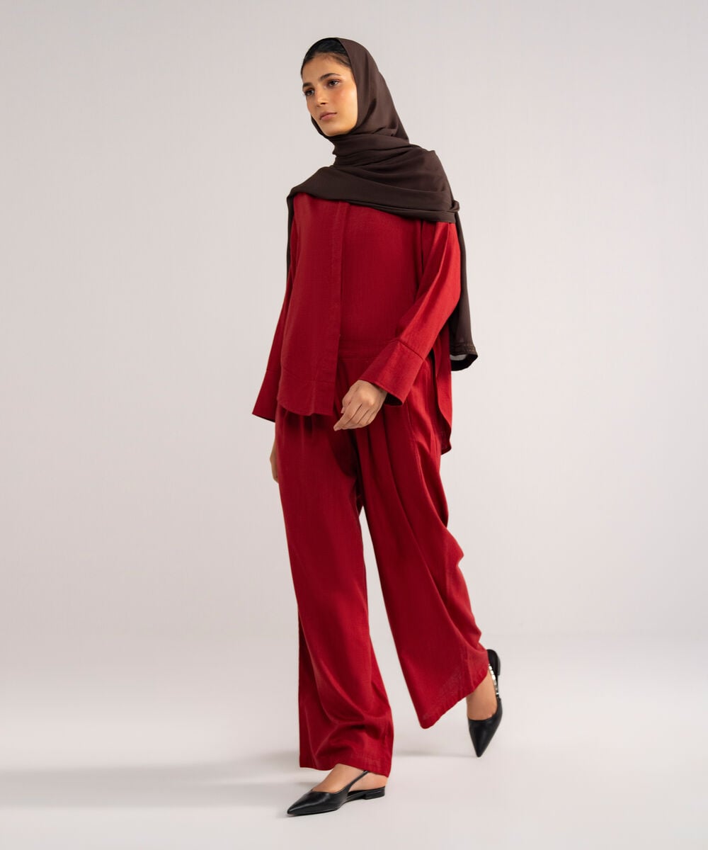 Loose-Fit  Pleated Pants MODBTM26V704