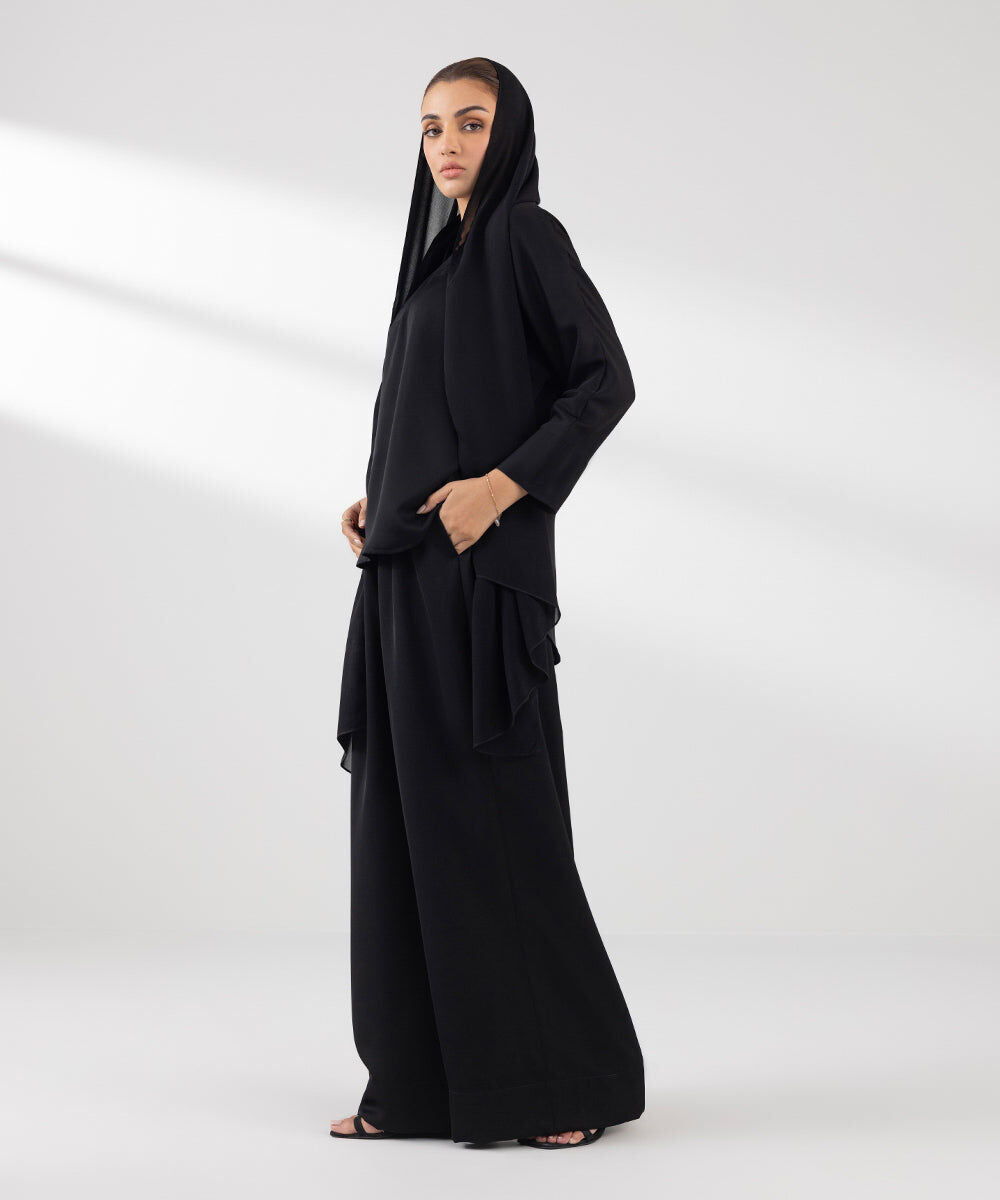 Flowy Shirt With Collar And Full Sleeves