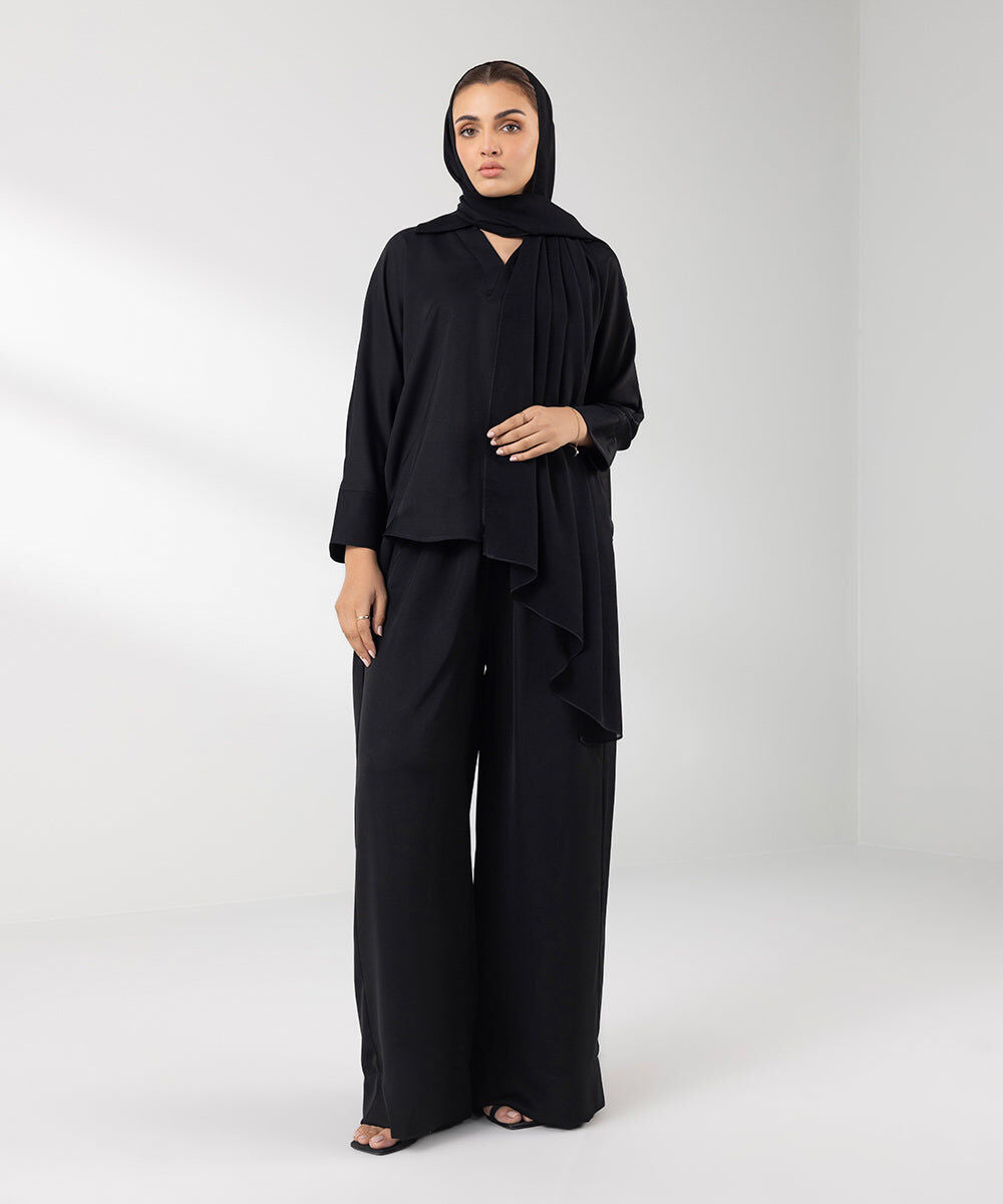 Flowy Shirt With Collar And Full Sleeves