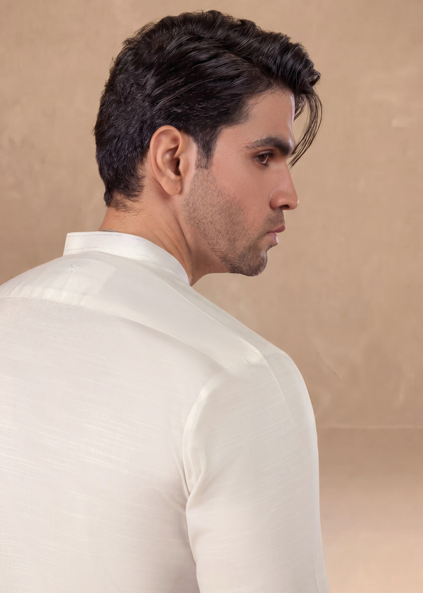 O-White-Blended-Kurta - (MP1PBS26BM3A15)