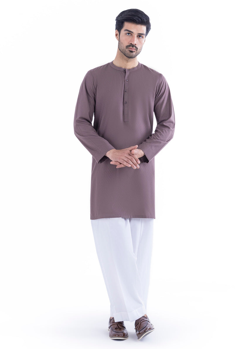 Brown-Blended-Kurta - (MP1PBW25BM9O2)