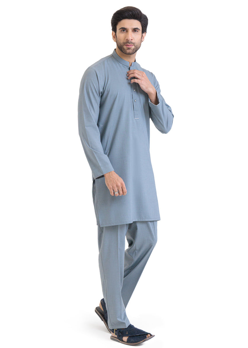 M-Grey-Blended-Kurta Trouser - (MP2PBBW25ADN31)