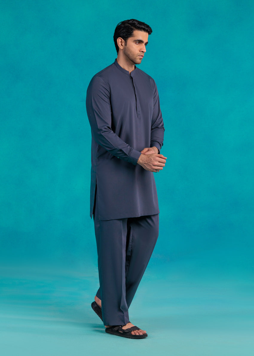 D-Grey-Blended-Kurta Trouser - (MP2PBBW25BM9O16)