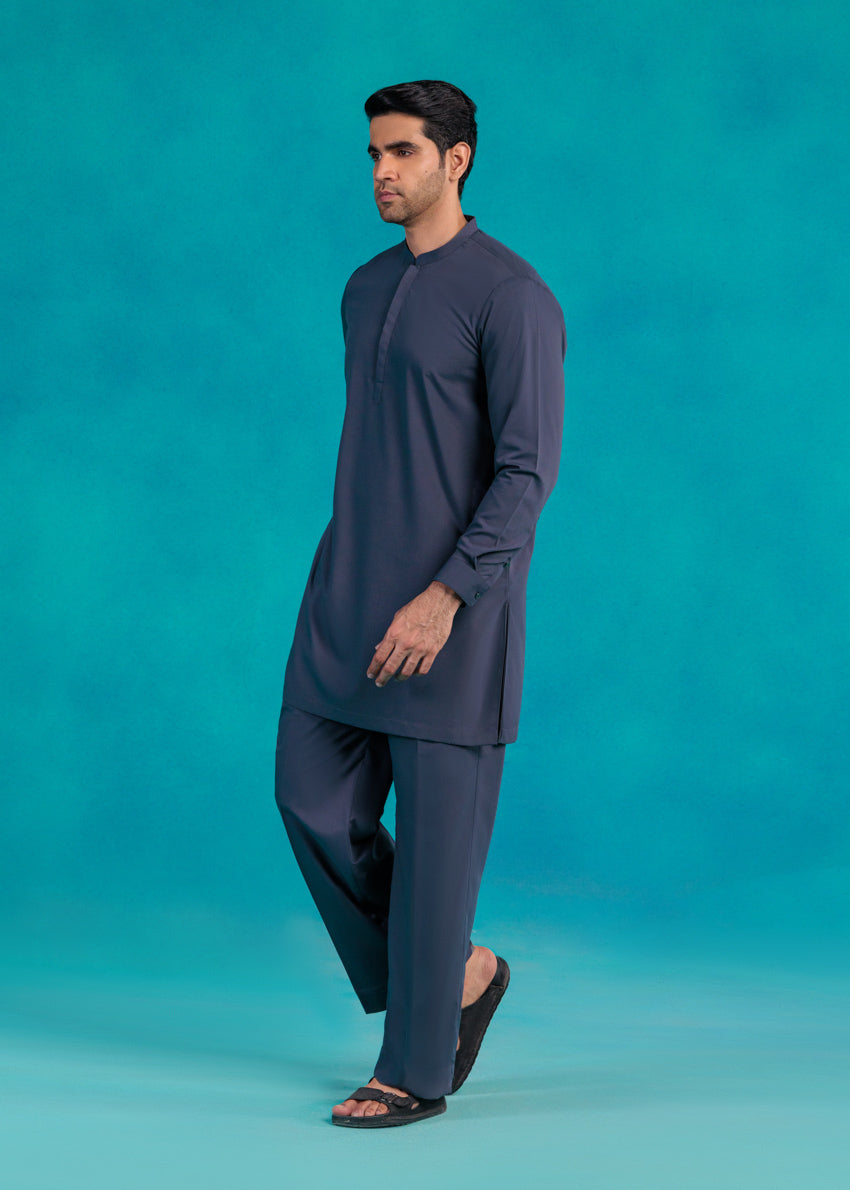 D-Grey-Blended-Kurta Trouser - (MP2PBBW25BM9O16)